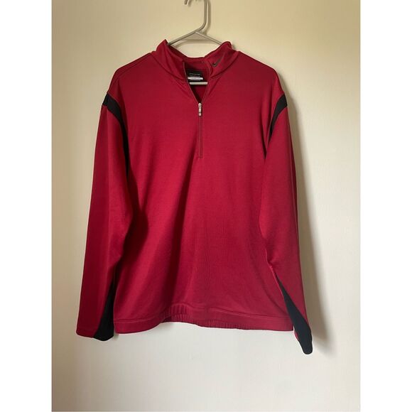Men’s Nike Golf Large Red Therma-Fit Collared Jacket - Picture 1 of 3